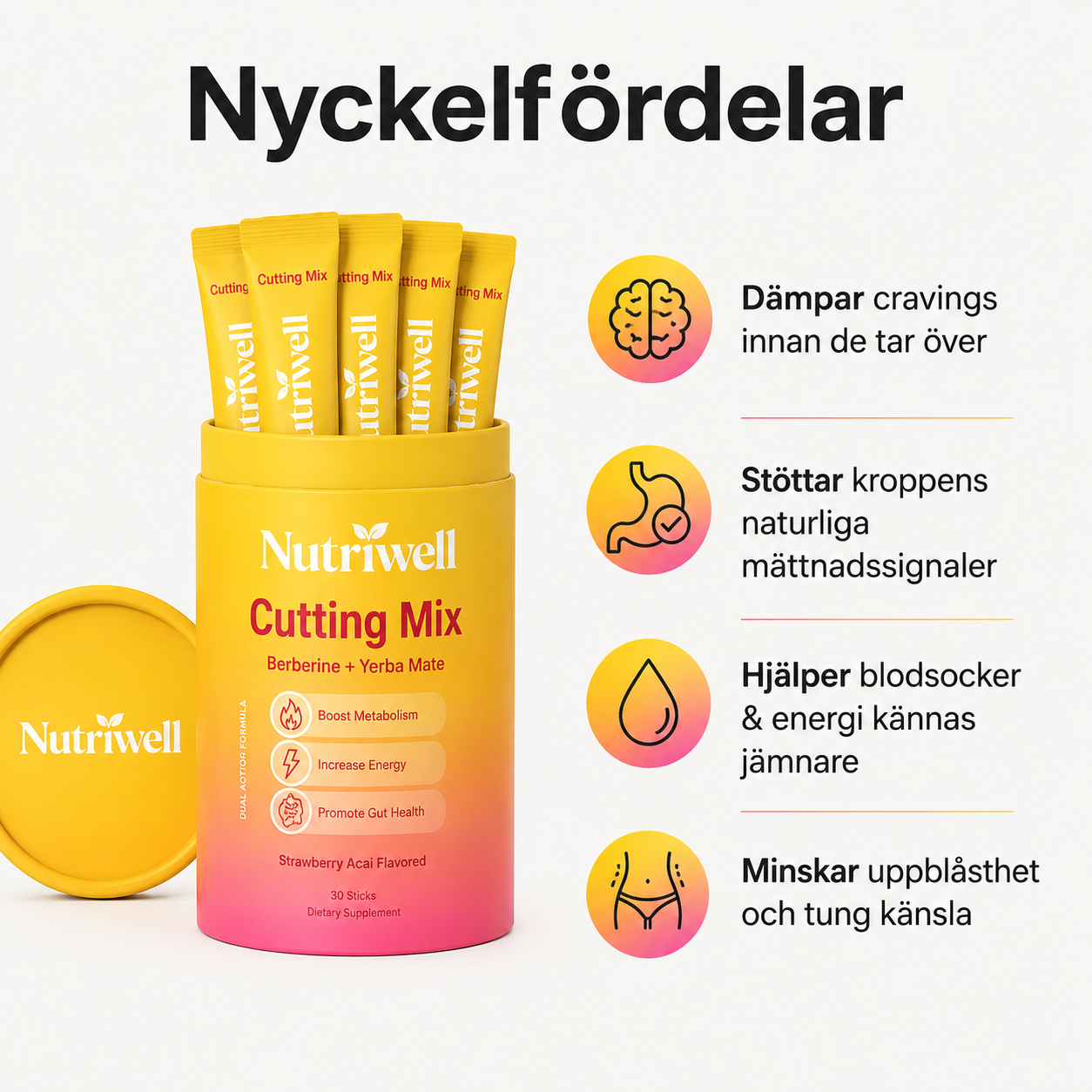Nutriwell – Stödjer viktbalans och minskat sötsug