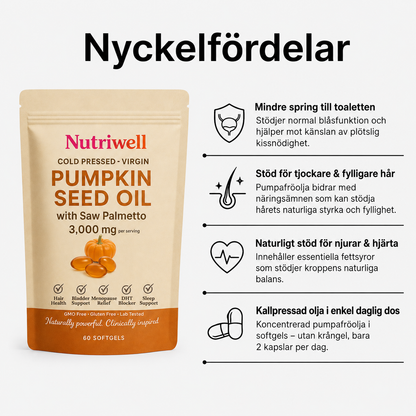 Nutriwell Pumpafröolja