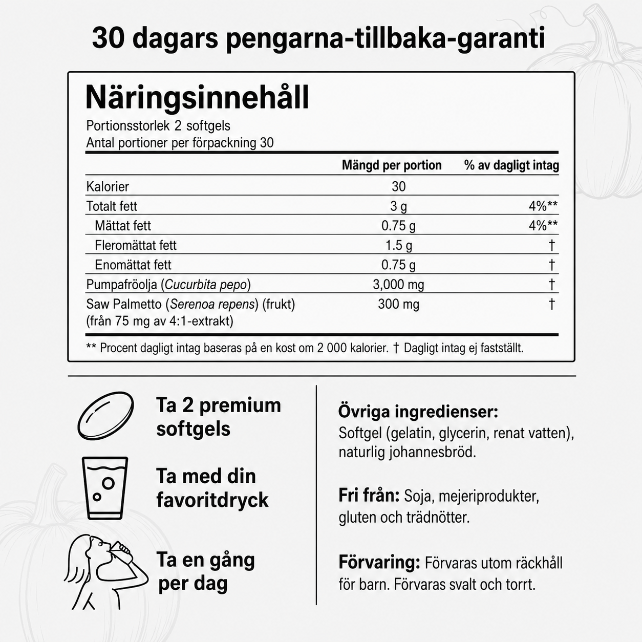 Nutriwell Pumpafröolja